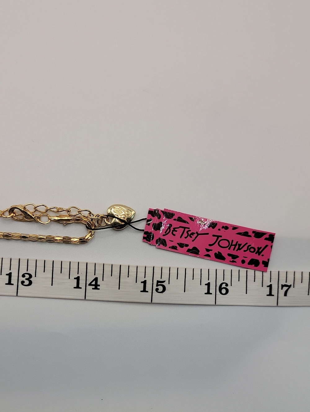 Betsey Johnson Gold-tone Red, Turquoise & Cream Cow Charm Necklace 28" Chaini - Picture 5 of 6